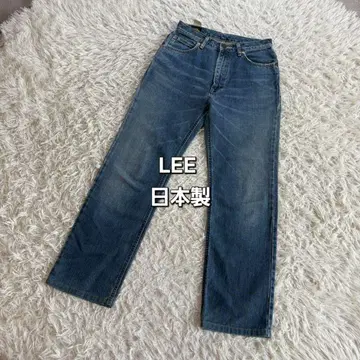 LEE Lee RIDERS 가죽 라벨 스트레이트 청바지