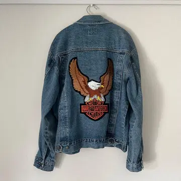 Harley Davidson 이글 와펜 데님 자켓