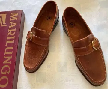이탈리아제 MARILUNGO 남성용 천연 가죽 가죽 신발 새상품 로퍼