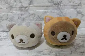 리락쿠마 고양이 인형옷 모찌페탄테노리 봉제 인형 코리락쿠마 2개