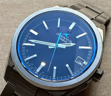 오시아나스 솔라 전파 손목시계 파랑 OCW-T200 작동 새상품급