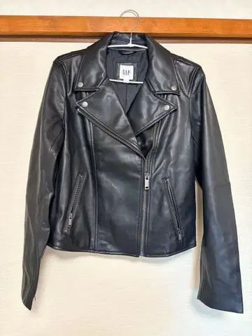 GAP 블랙 가죽 자켓 S
