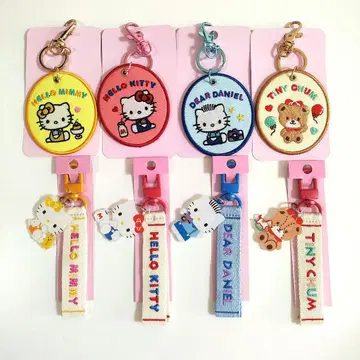 산리오 캐릭터 대상 헬로키티 치어리참 자수 패치 자수 택