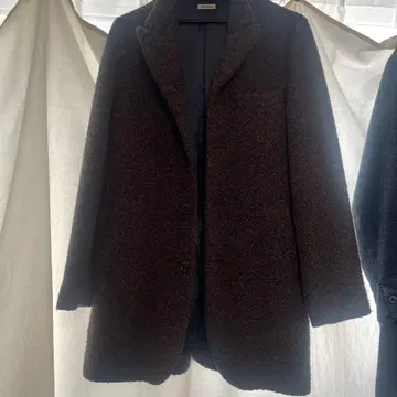 BLUE BLUE JAPAN [ 로핑 울 루프 박스 코트 ]