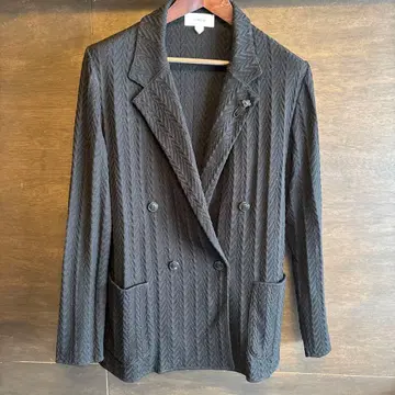 LARDINI 테일러드 자켓 더블 블랙 M