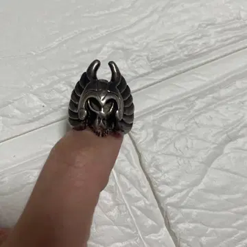 silver925/스컬 디자인 바이커 반지