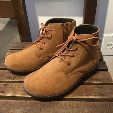 쉐이크인 잉크 클로크 스웨이드 느낌 레이스업 숏부츠