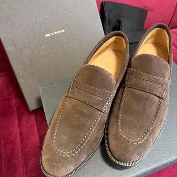 키튼 스웨이드 로퍼 Kiton