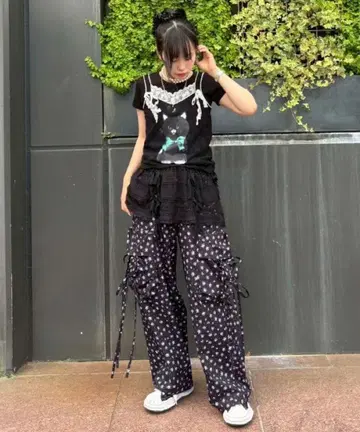 CANDY Stripper TINY FLOWER CARGO PANTS