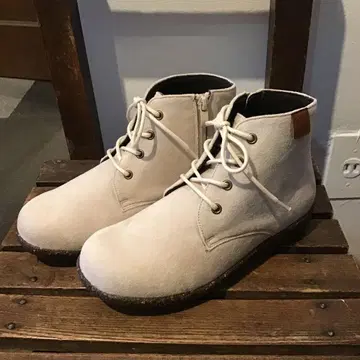 쉐이크잉크 로브 스웨이드 느낌 레이스업 숏부츠