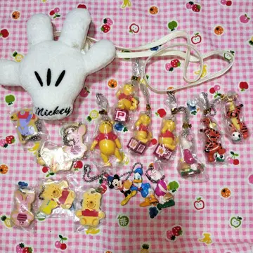 디즈니 캐릭터 키링 세트 헤이세이 레트로 당시 물건 곰돌이 푸