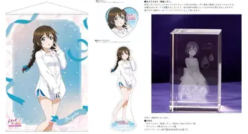 벚꽃 물방울 태피스트리 아크릴 스탠드 캔뱃지 3D 크리스탈 니지치즈