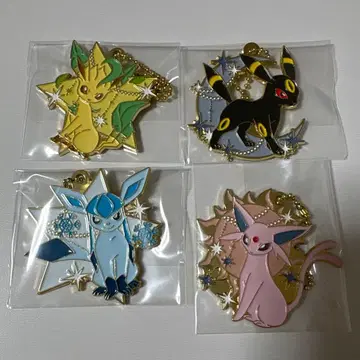 포켓몬 제일복권 이브이 메탈 참 4종 세트