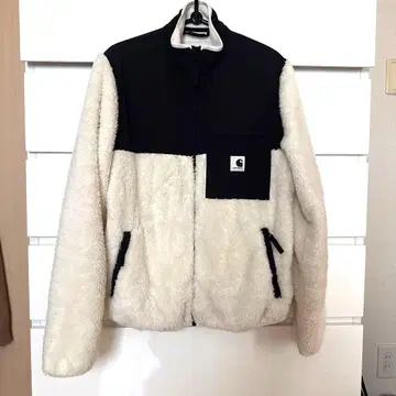 인기 Carhartt 플리스 자켓 S 화이트/블랙