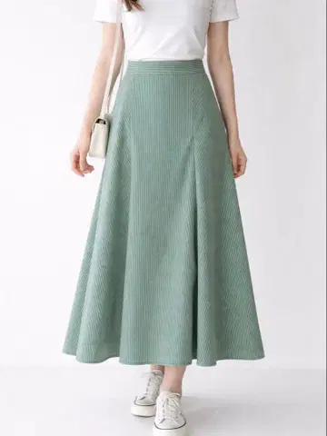 레이빔즈 플레어 스커트 롱 스커트