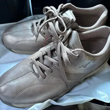 MIZUNO 워킹화 사이드 지퍼 가죽 24.5cm