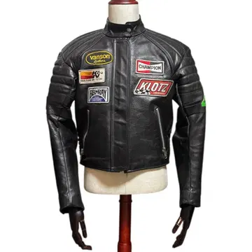 희귀 VANSON 미국제 TC 라이더 자켓 짧은 기장 블랙 40