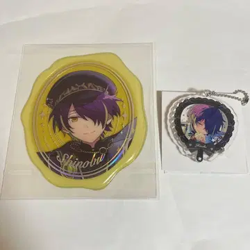 앙스타 스켈레톤 미니 부채 클리어 씰 Fbox 센고쿠 시노부 세트