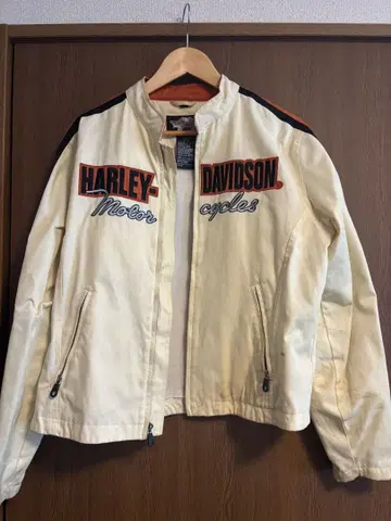 HARLEY-DAVIDSON 나일론 자켓 크림