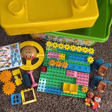 완품 호빵맨 커다란 관람차의 빙글빙글 놀이공원 블록 바구니 블록 라보