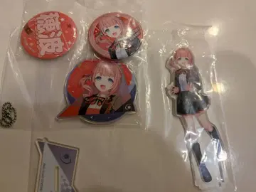 모치즈키 호나미 세가 럭키 쿠지 캔 배지 아크릴 키링 아크릴 스탠드