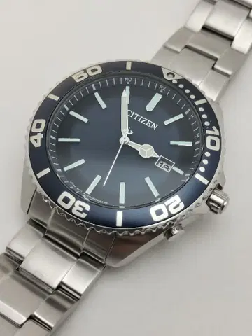 레어 인기 모델 시티즌 알타나 전파 솔라 200m 방수 다이버 전파