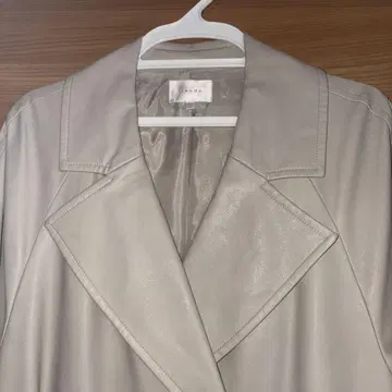 리엔다 라이트 그레이 더블 브레스트 코트