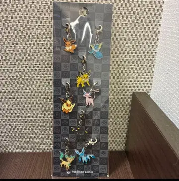 포켓몬 이브이 진화계 메탈 참 8개 세트 전국 도감