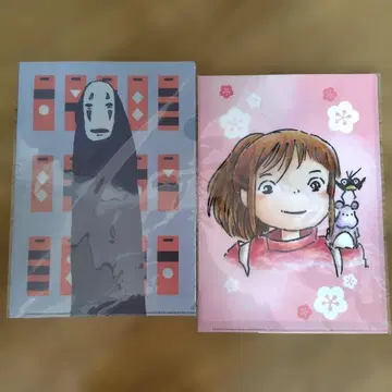 센과 치히로의 행방불명 클리어 파일 스티커 캔뱃지 오키아가리코보시 퍼즐