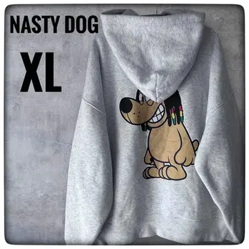 [ 초기 디자인 ] NastyDog 나스티독 후드티 속기모 XL