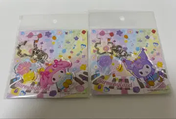 하모니랜드 플라워 판타지 아크릴 키링 마이멜로디 쿠로미