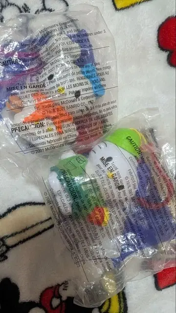 맥도날드 밀토이 키티 2001년 미국 키링 2개 세트