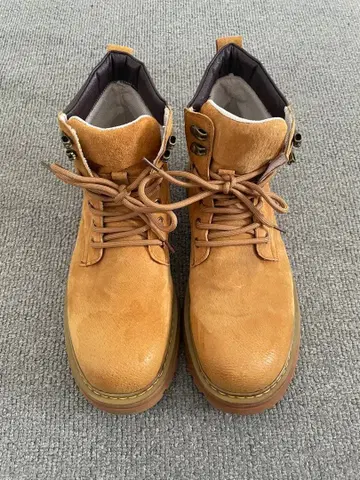 스웨이드 방수 워크 부츠 베이지