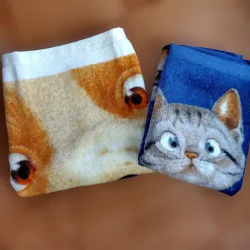 MAKOTO MURAMATSU COLLECTION 고양이 개 타월