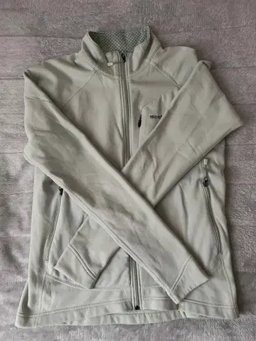 montbell 풀 지퍼 자켓 라이트 그레이