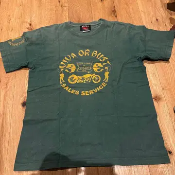 바이커 T셔츠 다크 그린