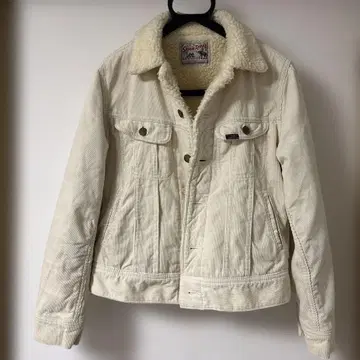Lee Storm Rider 보아/코듀로이 자켓 화이트