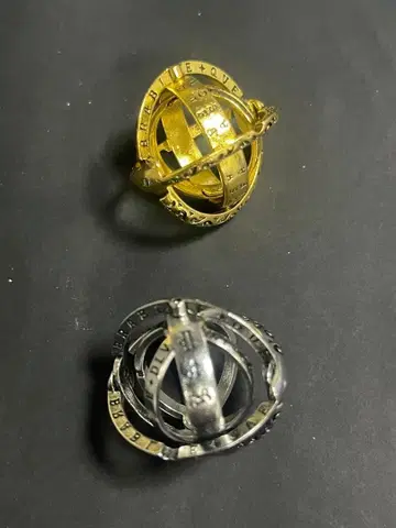 천구의 반지 금은 2개 세트 사이즈 US 8