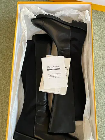 새상품 HILLS AVENUE 블랙 롱 부츠 22cm