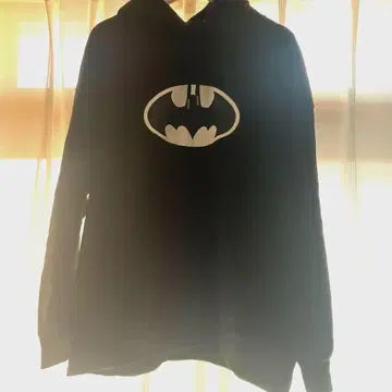 배트맨 로고 후드티 블랙