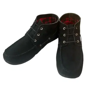 미네통카 모카신 블랙 스웨이드 하이컷 부츠 신발