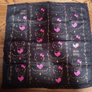 헬로키티 손수건 엔젤 데빌 자투리 천 헤이세이 레트로 초레어