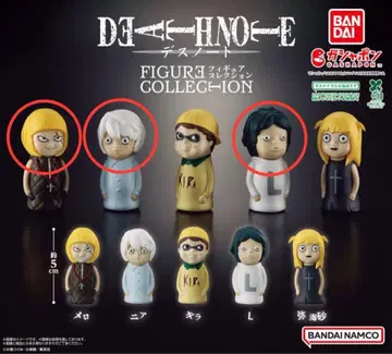 DEATH NOTE 피규어 컬렉션 L 니어 멜로 가챠 3점