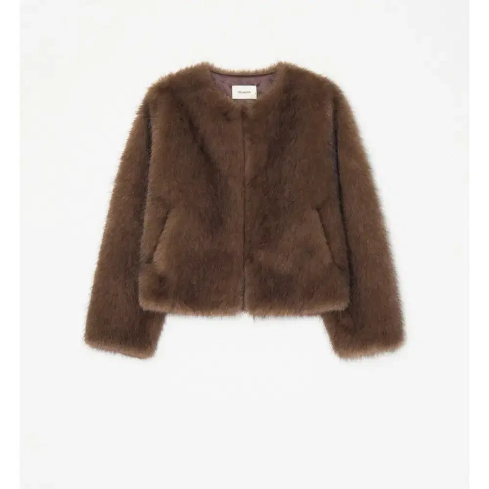 SINOON | 시눈 Sinoon Heavy Mix Fur Jacket Ash Brown #시눈,#시눈퍼
