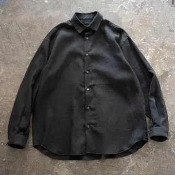[ JUHA ] 레어 린넨 셔츠 블랙