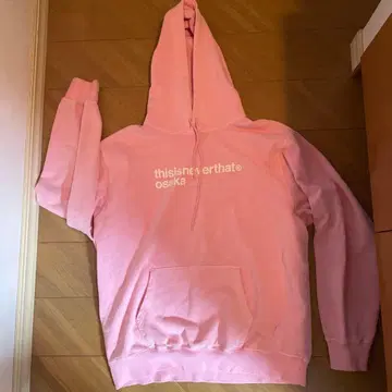 레어 thisisneverthat 핑크 후드티 XL