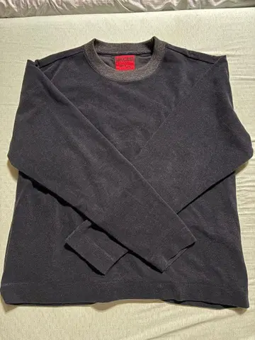 MOSCHINO 네이비 긴팔 티셔츠 M