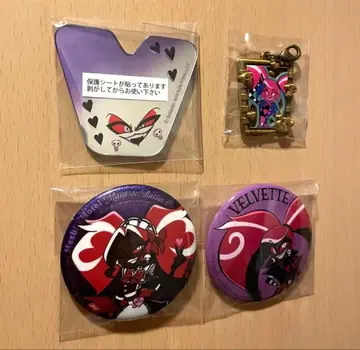 해즈빈 호텔 벨벳 캔뱃지 & 참 & 거울 스티커 세트