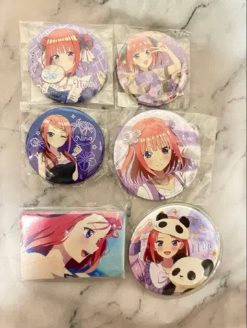 5등분의 신부 나카노 니노 캔뱃지 세트