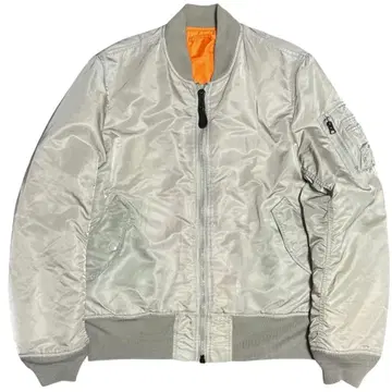 희귀 색상 실버 ALPHA 00s 봄버 자켓 리버서블